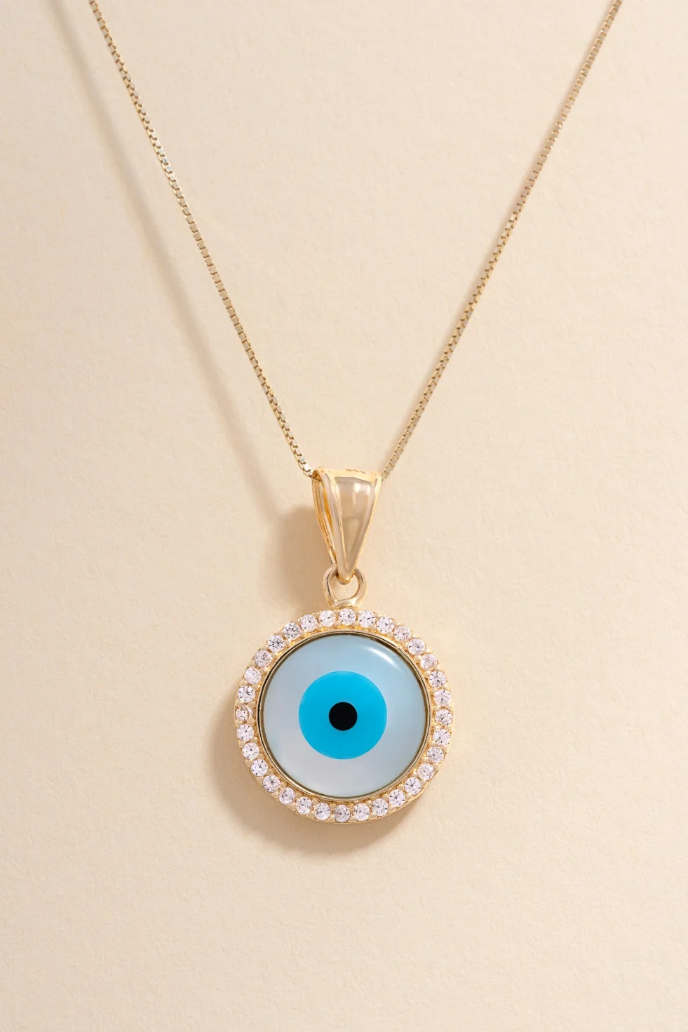 Circle of Evil Eye white
