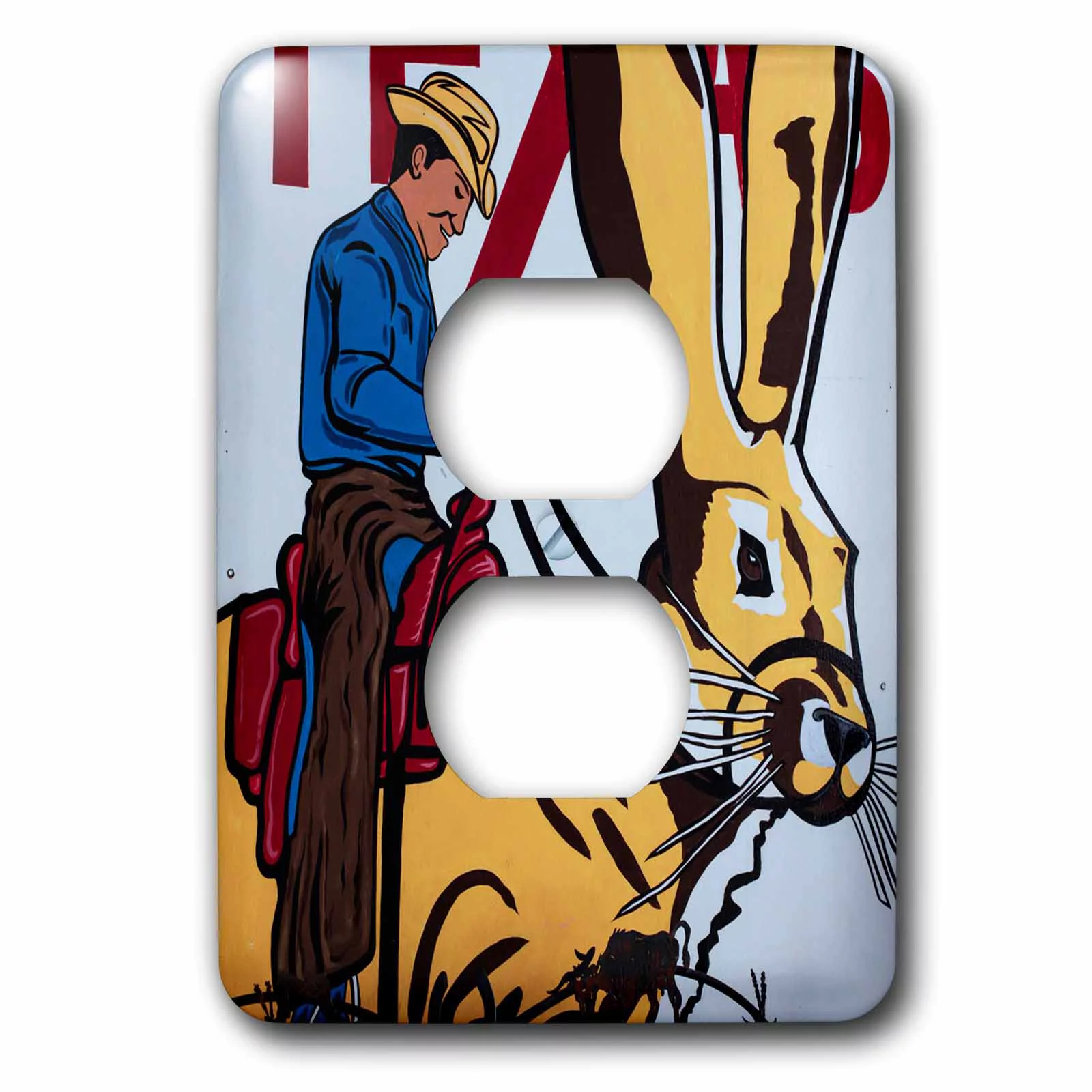 3dRose Amarillo, Texas - The Big Texan Steak house. - 2 Plug Outlet Cover