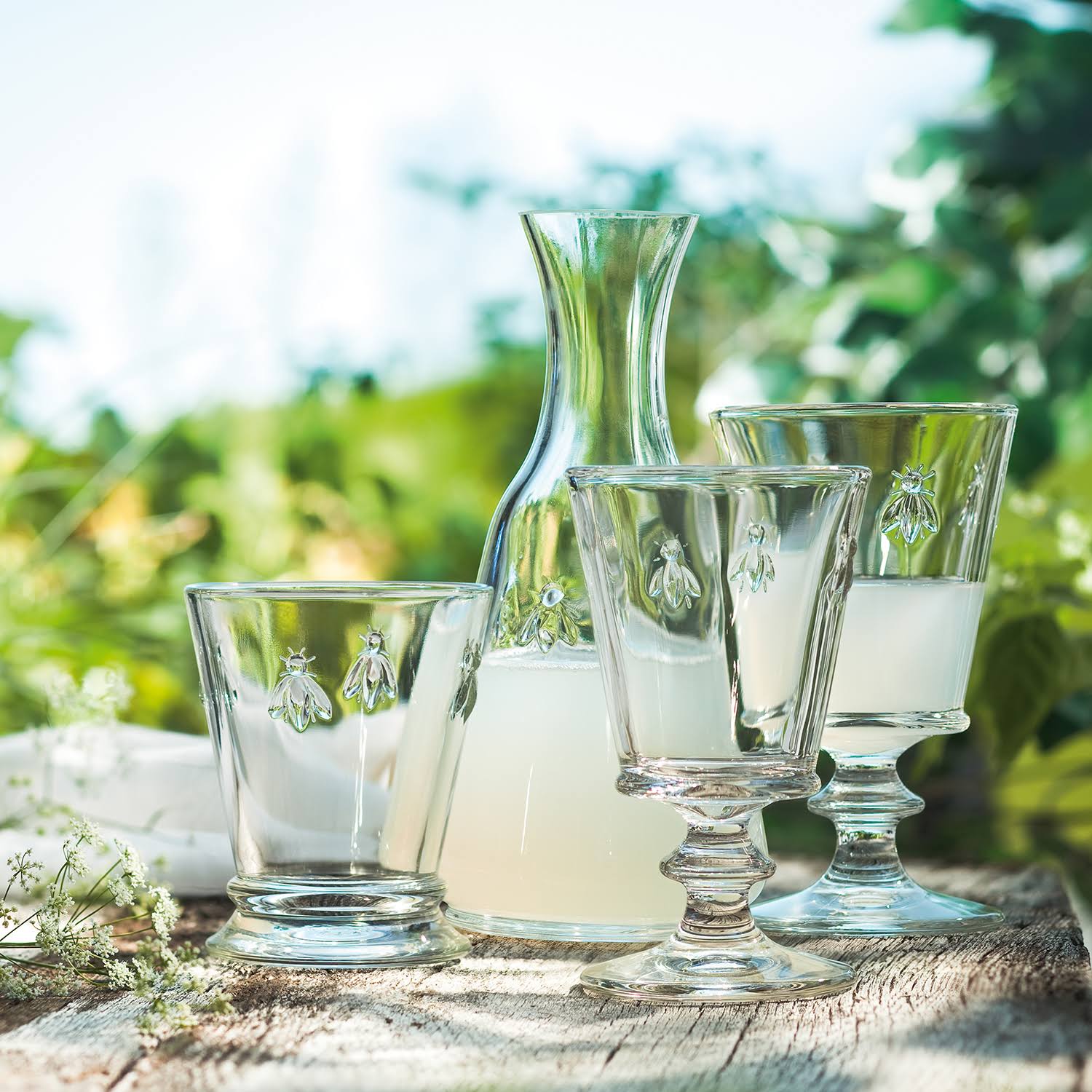 La Rochère French Bee Wine Glasses, Set of 6, Clear