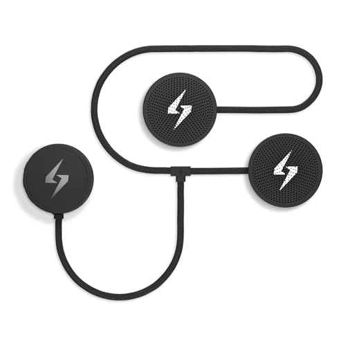 Syphon SoundPro: Ultra-Thin 9.6mm Bluetooth Moto Headphones - Glove-Friendly Controls, Massive Sound, IP55 Waterproof, Built-In Mic, Universal Fit With Any Dirt Bike, Snowmobile, and Motorcycle Helmet