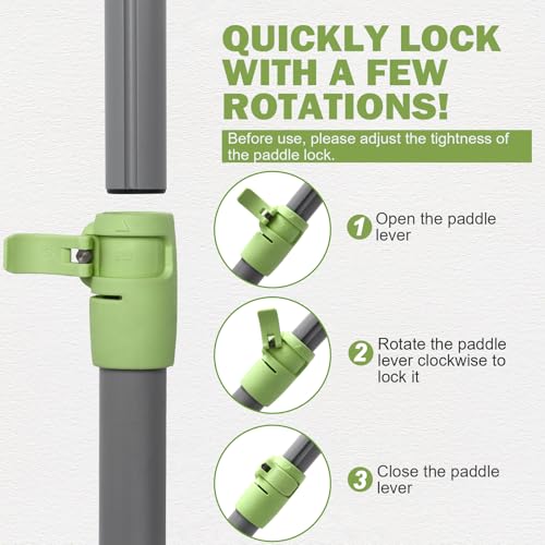 SUP Paddle - Paddle Board Paddle 4 Piece Stand Up Paddleboard Paddles Lightweight Floating Kayak Paddle - Light Blue - Lake Green - Light Green
