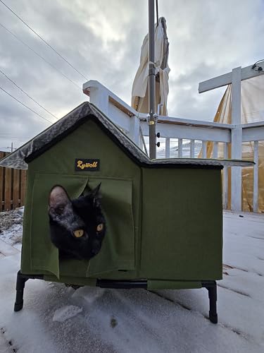 Oxford Outdoor Cat House Grey 36 * 36 * 32cm-Rywell