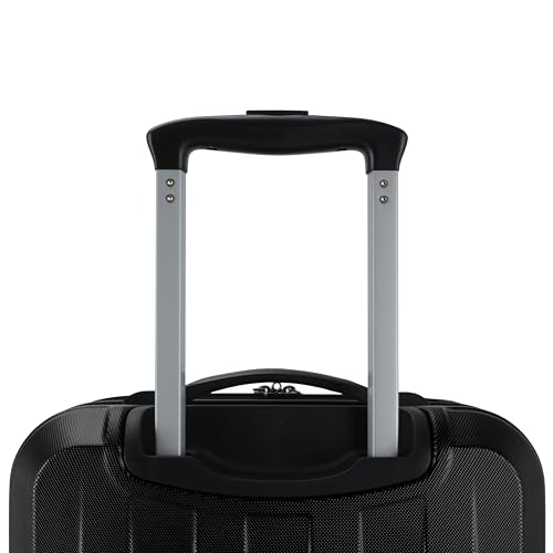 Elite Luggage Expandable Hardside Spinner Luggage, Black, 21