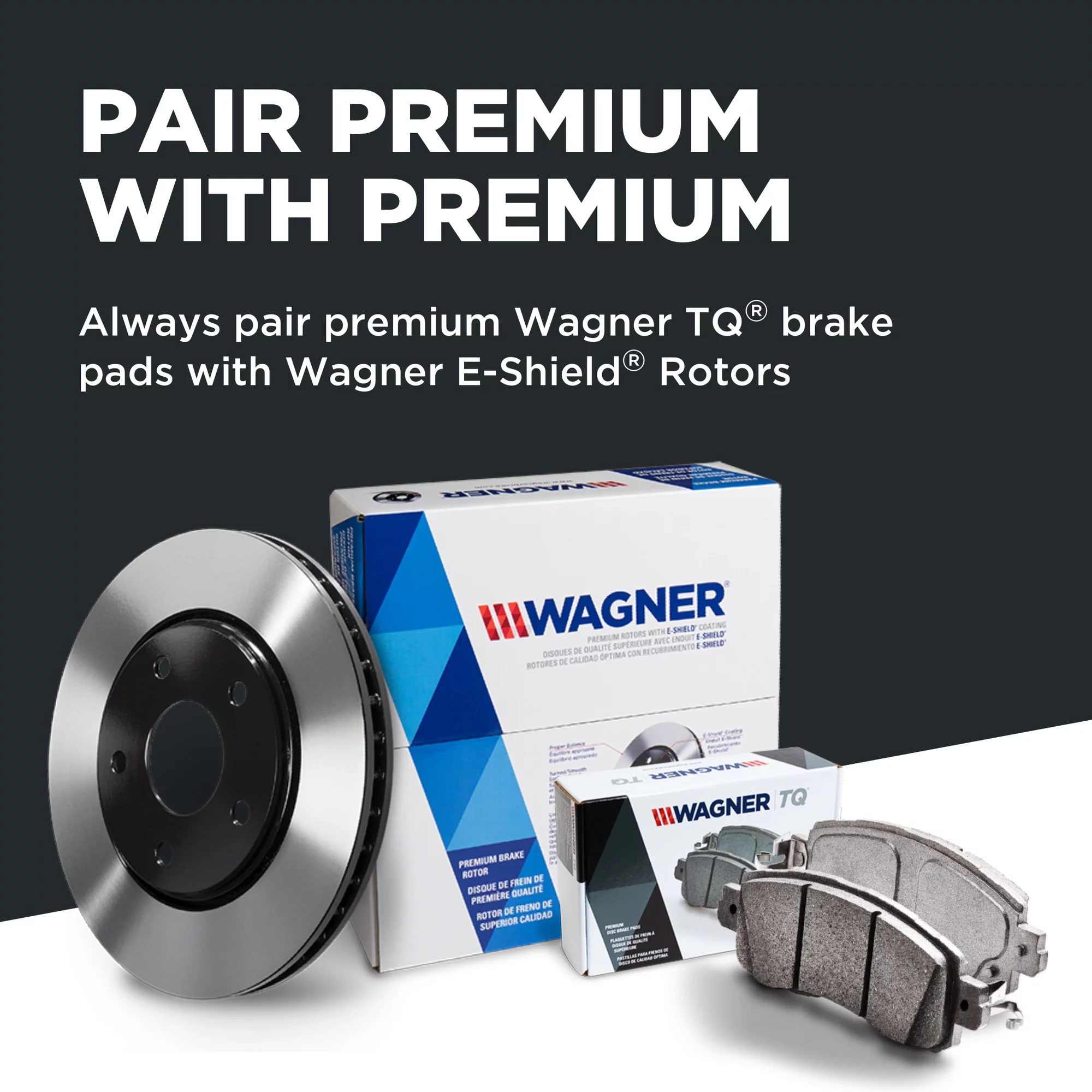 Wagner ThermoQuiet MX84 Semi-Metallic Disc Brake Pad Set