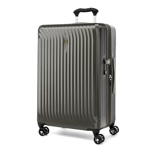 Travelpro Maxlite Air Hardside Expandable Carry on Luggage, 8 Spinner Wheels, Lightweight Hard Shell Polycarbonate Suitcase, Shadow Grey, Carry On 21-Inch