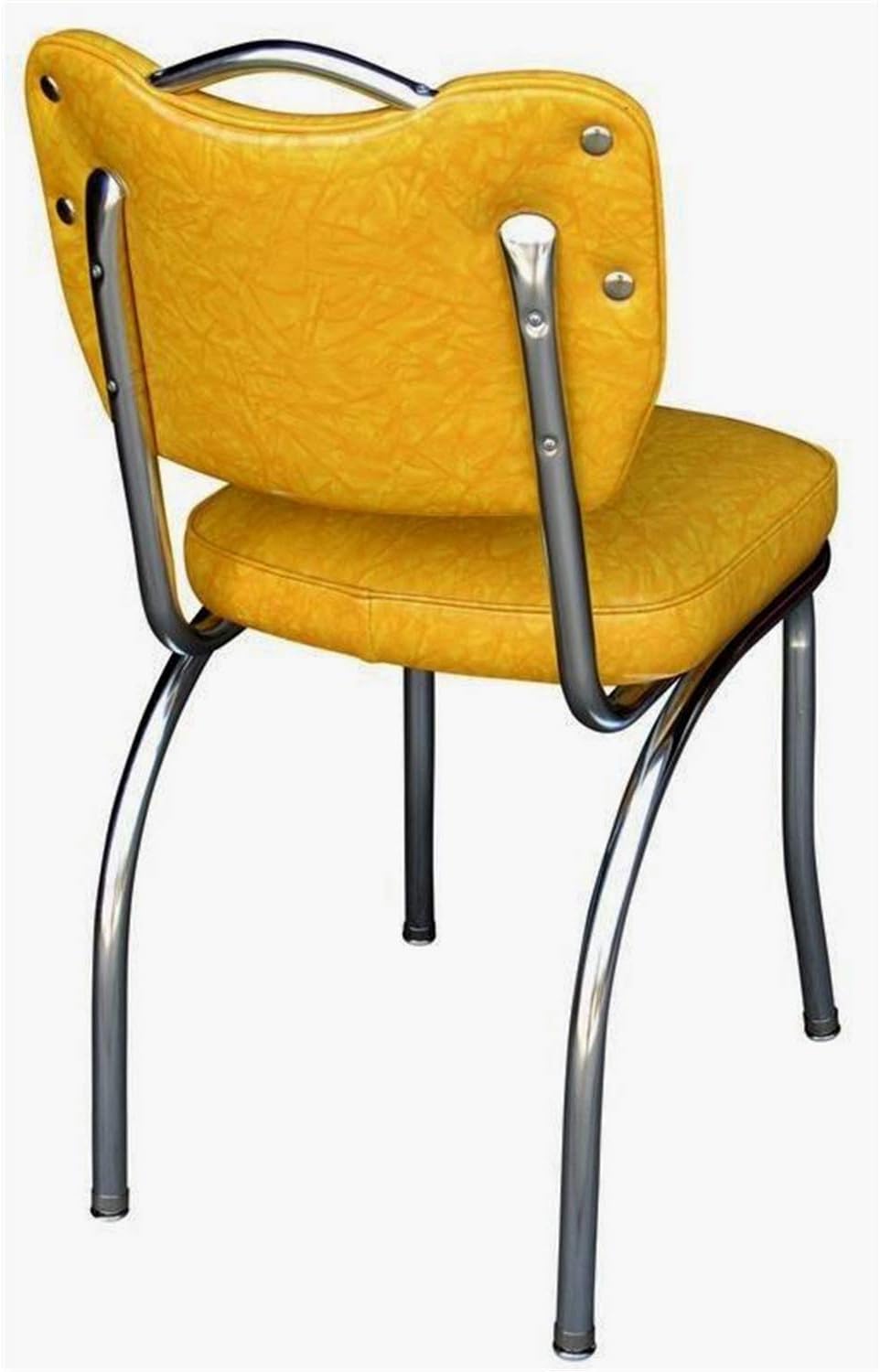 Handle Back Diner Chair with Single Tone Channel Back & 2