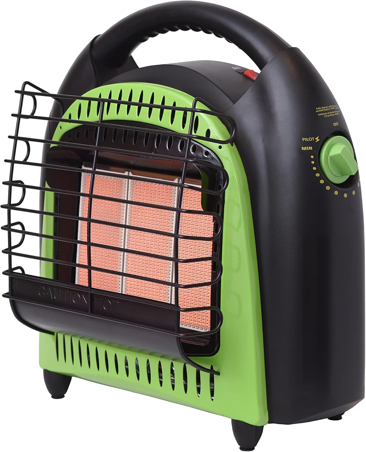 Flame King 10,000 BTU Propane Gas Tank Space Radiant Portable Heater Indoor & Outdoor Great for Camping, Garage, Ice Fishing, Patio