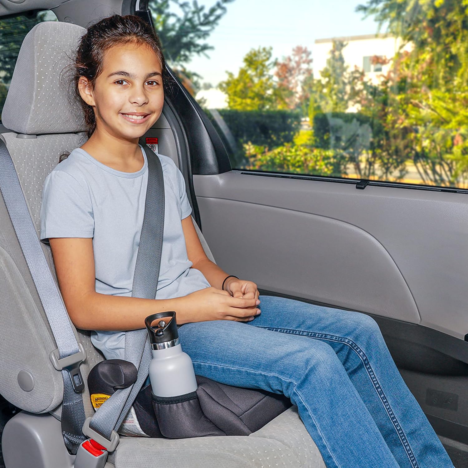 Diono Cambria 2 XL 2022 & Solana, No Latch, Pack of 2 Backless Booster Car Seats, Lightweight, Machine Washable Covers, Cup Holders, Black