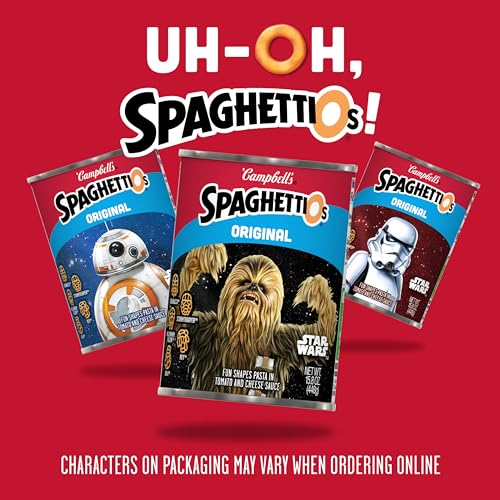 SpaghettiOs Original Star Wars Shaped Canned Pasta, 15.8 oz Can (Pack of 6)