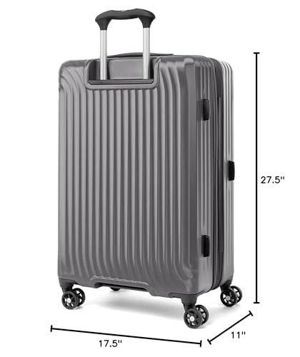 Travelpro Maxlite Air Hardside Expandable Carry on Luggage, 8 Spinner Wheels, Lightweight Hard Shell Polycarbonate Suitcase, Shadow Grey, Carry On 21-Inch