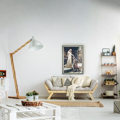 The Accolade by Edmund Blair Leighton | Woven Tapestry Wall Art Hanging | Medieval Romantic Renaissance Masterpiece | 100% Cotton USA Size 40x31