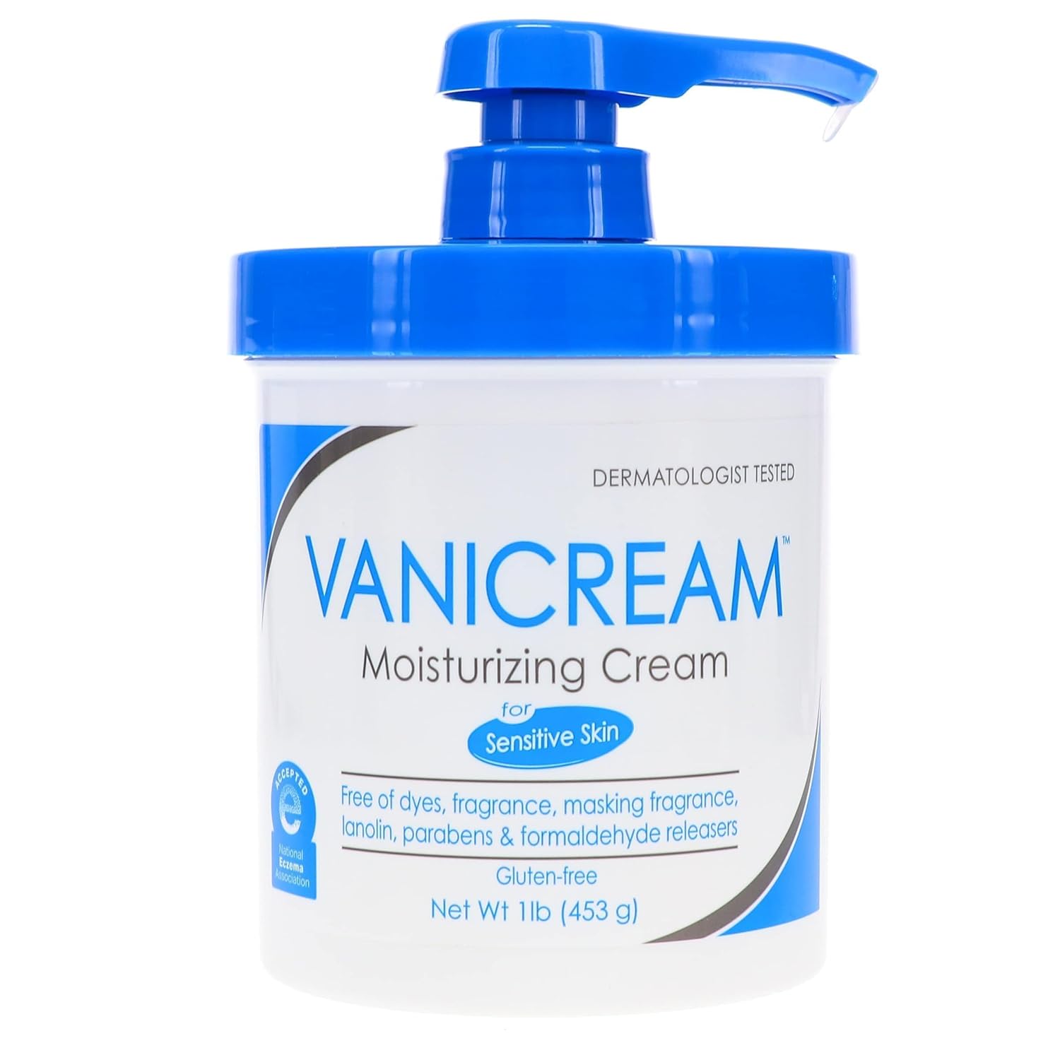 Vanicream Skin Cream With Pump Dispenser 16 oz (Pack of 2)