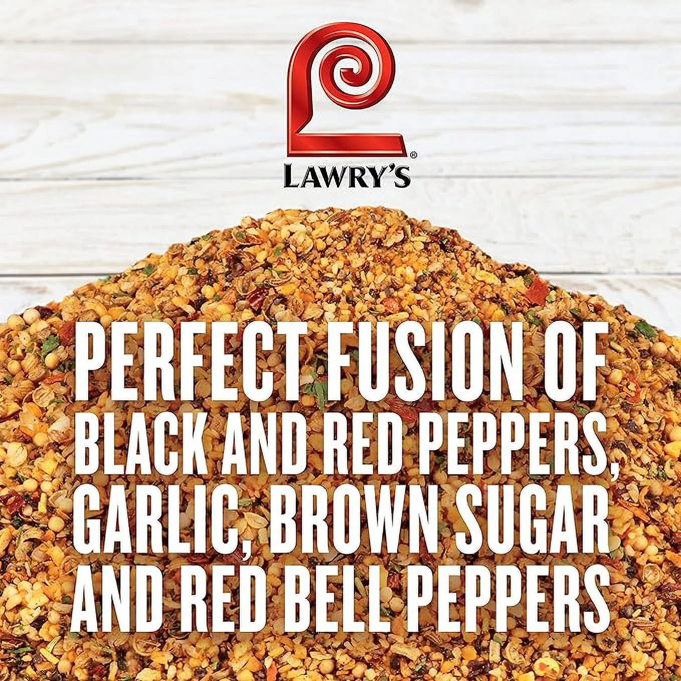 Lawry's Cracked Pepper, Garlic & Herb Rub, 24 oz - One 24 Ounce Container of Garlic Pepper Rub for a Peppery Spicy Flavor, Perfect Seasoning for Beef and Pork
