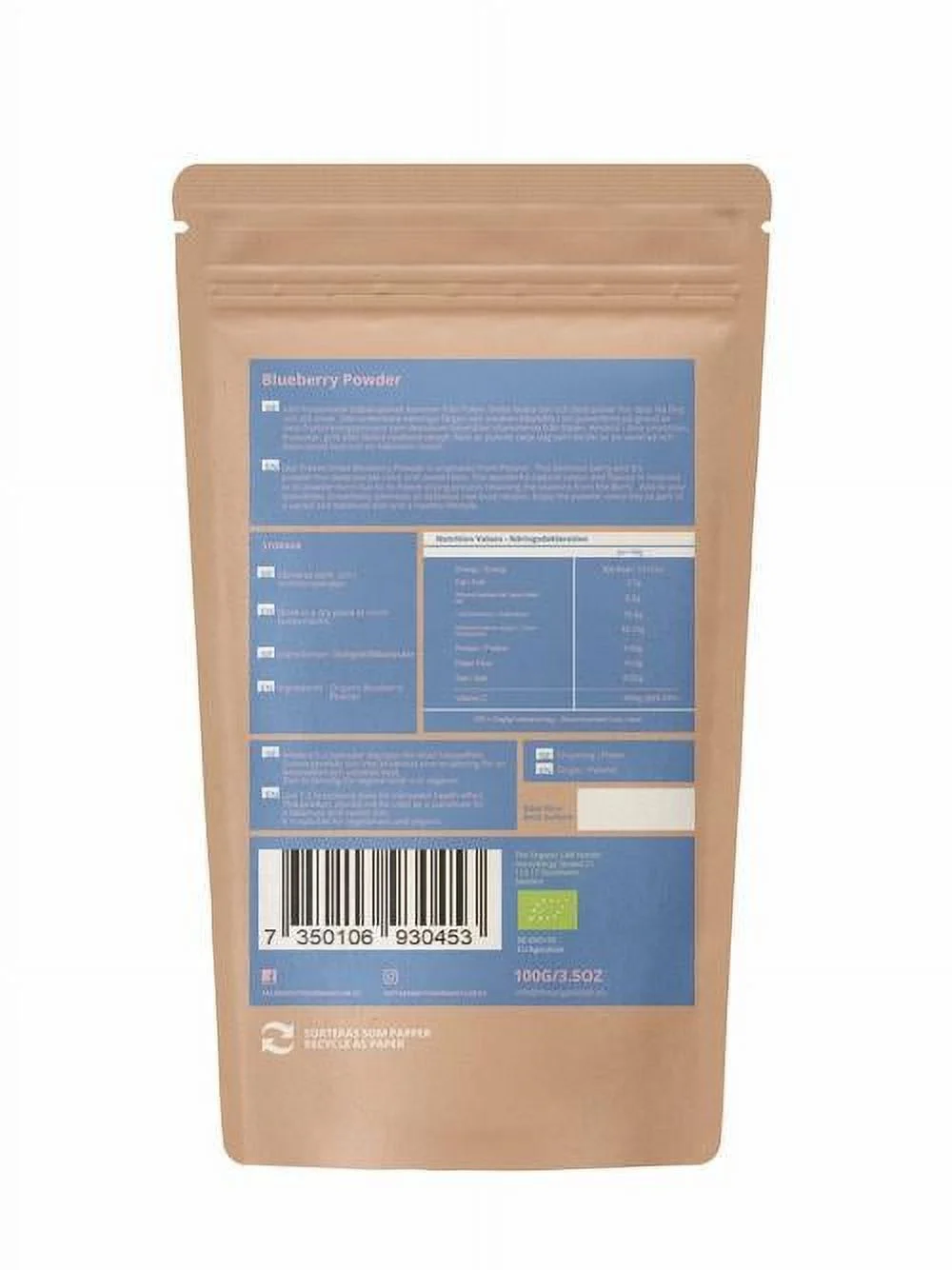 Organic Wild Blueberry Powder 100g