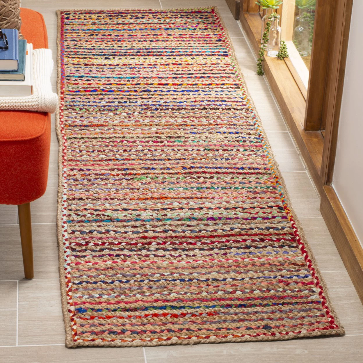 SAFAVIEH Cape Cod CAP251A Handwoven Natural / Multi Rug