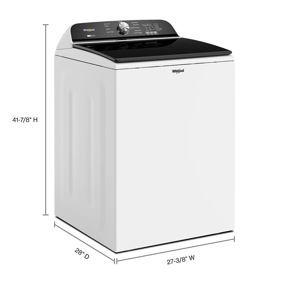 WHIRLPOOL WTW6157PW  HIGH EFFICIENCY TOP LOAD WASHER Black