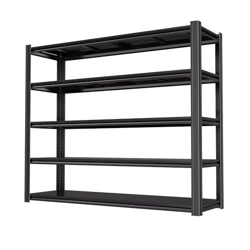 84“H Garage Shelving Heavy Duty Storage Shelves 3500 LBS Adjustable Metal Shelving Uints and Storage for Garage,Warehouse,School,Commercial,Business, 62 