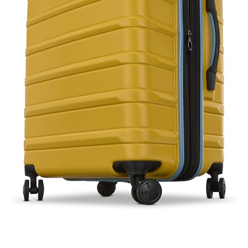 Samsonite Omni 2 Hardside Expandable Luggage with Spinner Wheels, 2-Piece Set (19/24), Lagoon Blue