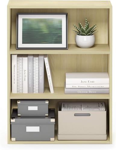 Furinno Pasir 3-Tier Open Shelf Bookcase, Americano