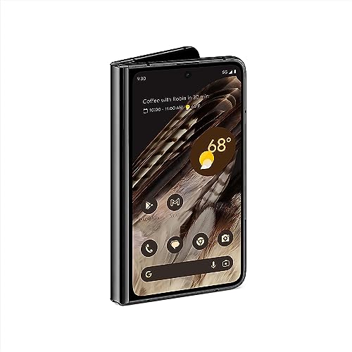 Google Pixel Fold - Verizon Android 5G Smartphone with Telephoto Lens and Ultrawide Lens - Foldable Display - 24-Hour Battery - Obsidian - 256 GB (Renewed)