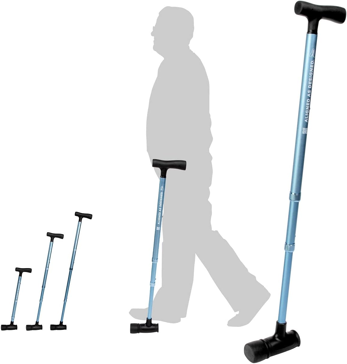 The 3rd Foot Cane by Aligned As Designed, Best Cane for Balance, Posture & Stability, The Third Foot Cane, Rehab Cane, The Drop Foot Cane