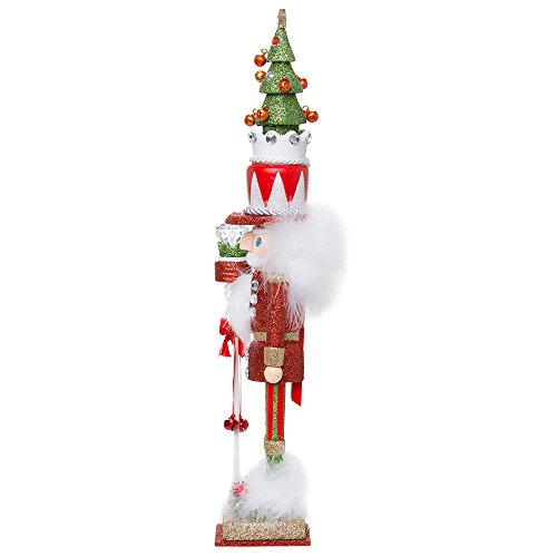 Kurt Adler Hollywood Tree Hat Nutcracker, 15-Inch, Red and Green