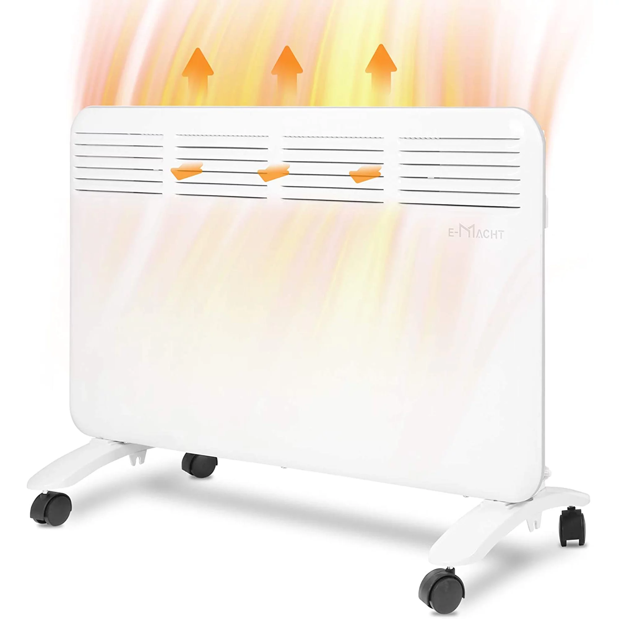 KARMAS PRODUCT Space Heater Under Desk Heater for Office - Completely Quiet Wall Mountable Overheat Protection No Fan No Dust Blowing Electric Heater Suit for Bathroom Office Bedroom 1500 W