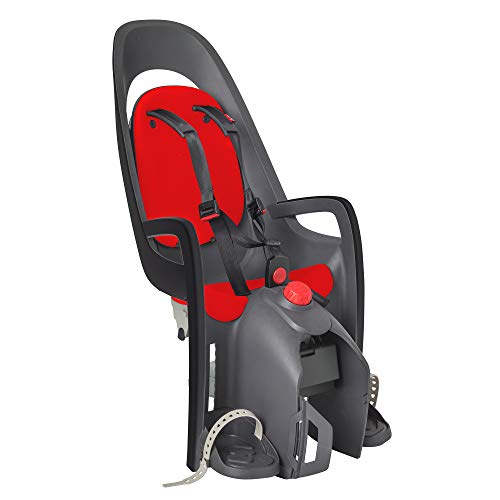 Hamax Caress Rear Child Bike Seat - Rack Mount, Ultra-Shock Absorbing, Adjustable to Fit Kids (Baby Through Toddler) 9 mo - 48.5 lb.