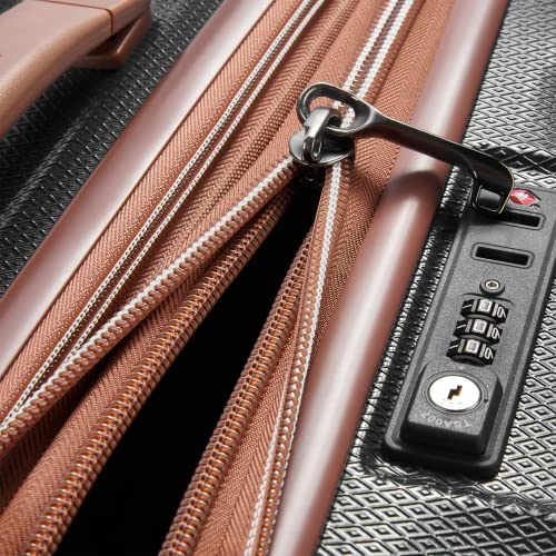 DELSEY PARIS Carrousel Hardside Expandable Luggage with Spinner Wheels, Navy, Carry-on 21 Inch