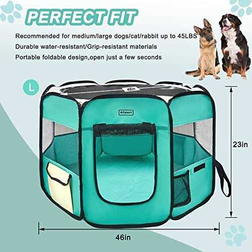 Aliparr Portable Pet Playpen,Dog Playpen Foldable Pet Exercise Pen Tents for Dogscatsrabbitspets,Cat Playpen Indooroutdoor Travel Camping Use - Pet Supplies online store