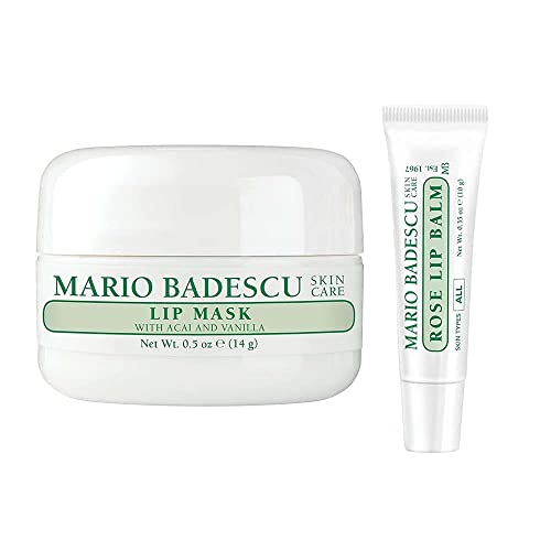 Mario Badescu Lip Mask, Overnight Lip Treatment Enriched With Skin Softening Coconut Oil and Hydrating Shea Butter