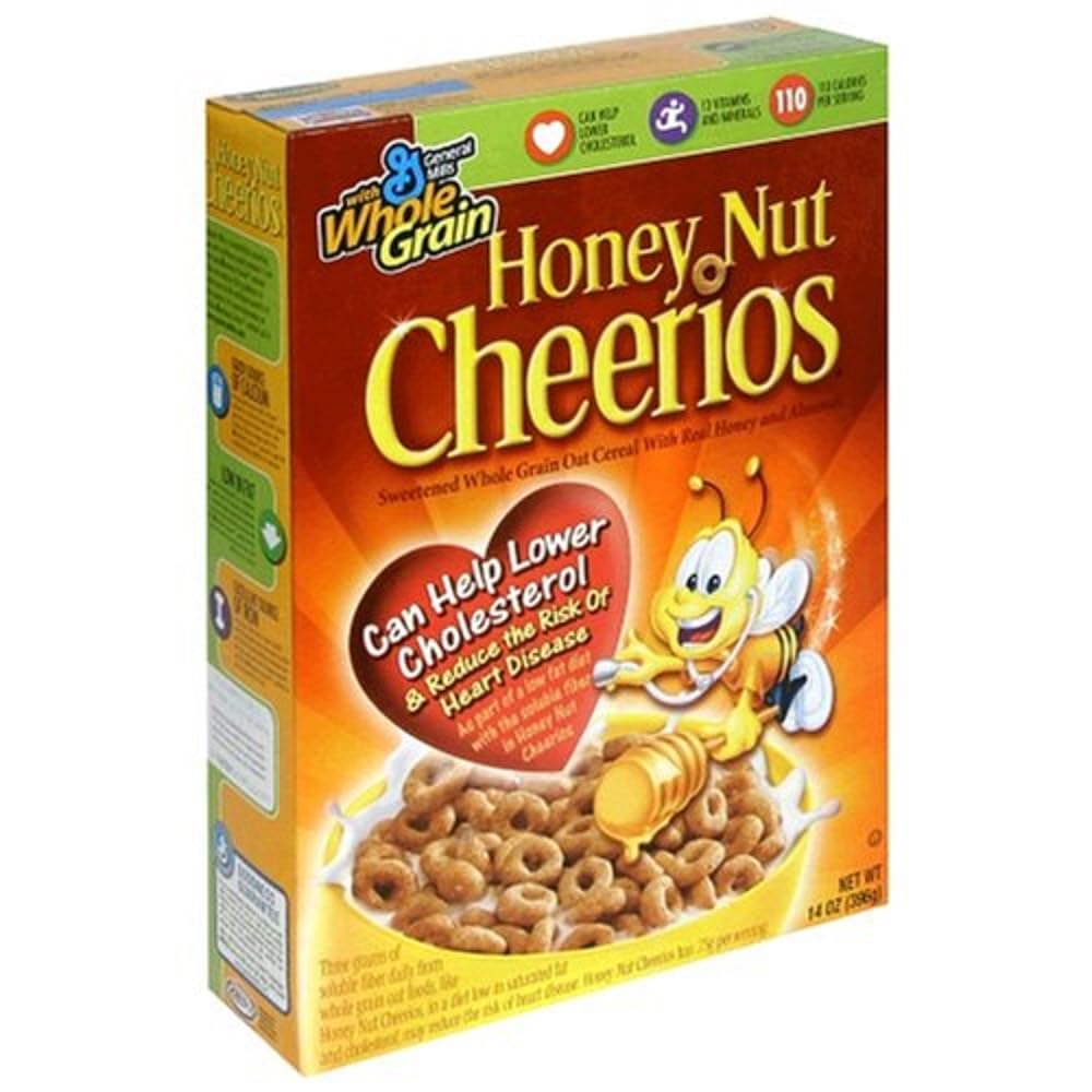 Cheerios Honey Nut Toasted Whole Grain Oat Cereal, 14 oz