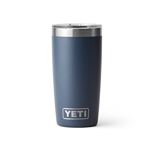 YETI Rambler 10 oz Tumbler, Stainless Steel, Vacuum Insulated with MagSlider Lid, Firefly Yellow