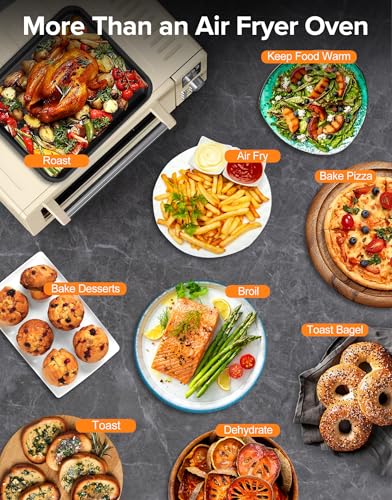 Nuwave Bravo Pro Smart 21QT Toaster Oven Air Fryer Combo, Convection Oven Countertop, 10 functions all in 1, with even & quick crisp technology, 50-450°F, 1800W, Stainless Steel