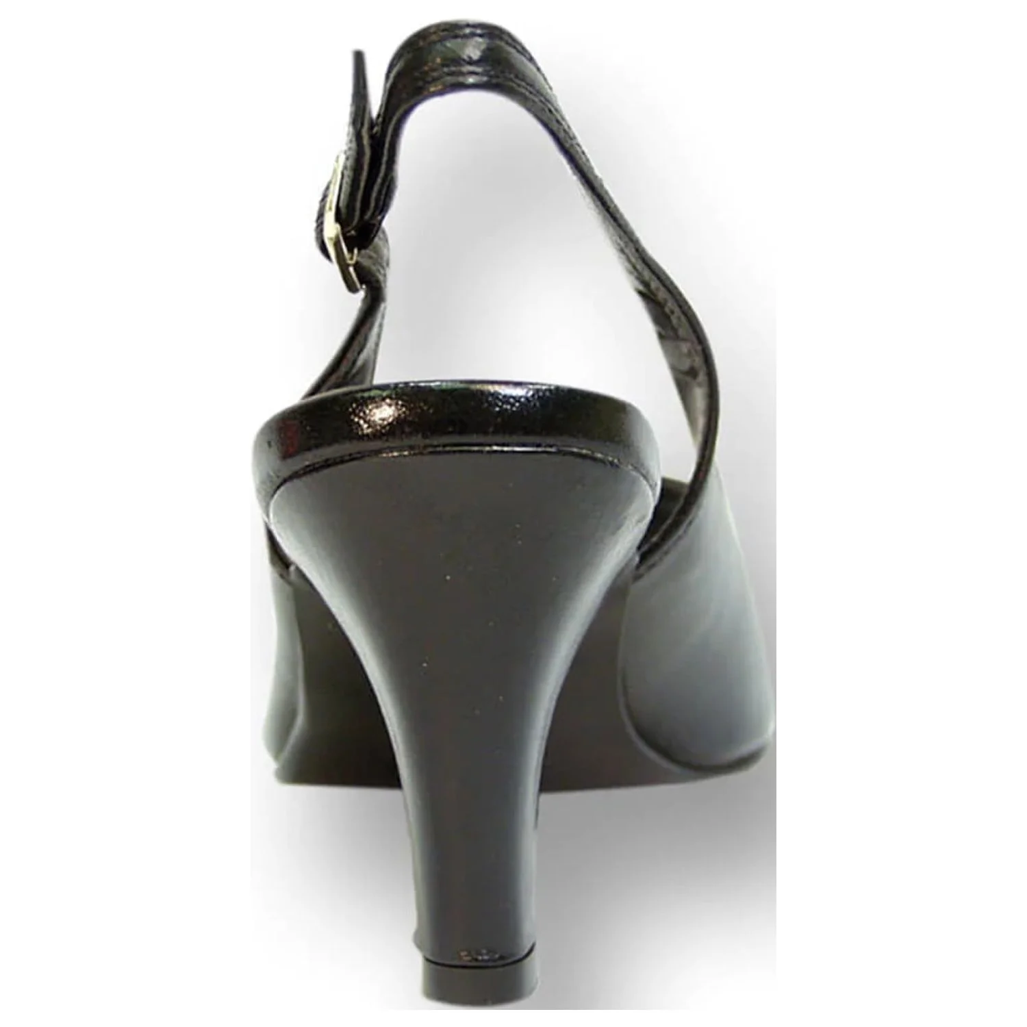 PEERAGE Zara Women's Wide Width Leather Slingback Pumps