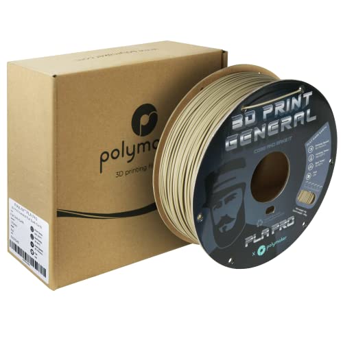 Polymaker PLA PRO Filament 1.75mm 1kg, Tough & High Rigidity White 3D Printing Filament, PolyLite PLA PRO 3D Printer Filament 1.75mm, Print with Most 3D Printers