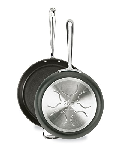 All-Clad HA1 Hard Anodized Nonstick 2 Piece Fry Pan Set 10, 12 Inch Induction Pots and Pans, Cookware Black and HA1 2 Pack 10