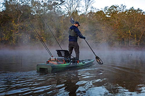 Perception Kayaks Outlaw 3-Piece Kayak Paddle | SUP - Kayak Convertible | Nylon Blade | Aluminum Shaft (90.5 in), Black (8080064)