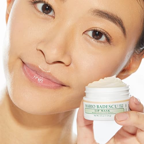 Mario Badescu Lip Mask, Overnight Lip Treatment Enriched With Skin Softening Coconut Oil and Hydrating Shea Butter