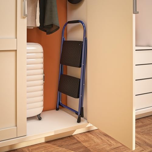 COSCO 2-Step Big Step, Steel Step Stool, Gray