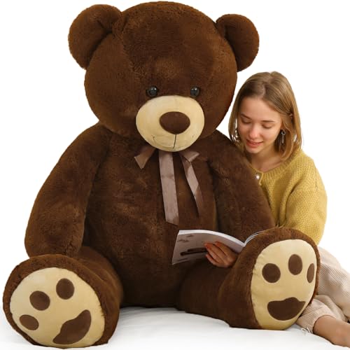 Tezituor Giant Teddy Bear 6ft Stuffed Animals - “I Love You”Red Heart Jumbo Human Size Teddy Bear for Girlfriend,Boyfriend,Wife,Lover-Birthday, Anniversary, Valentines, or Long Distance