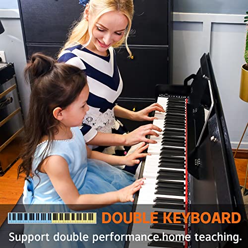 AODSK 88-Key Weighted Hammer Action Digital Piano with Speakers,Furniture Stand and Triple Pedals,Beginner's Course- Comes With Headphones,Piano Lessons,B-83S