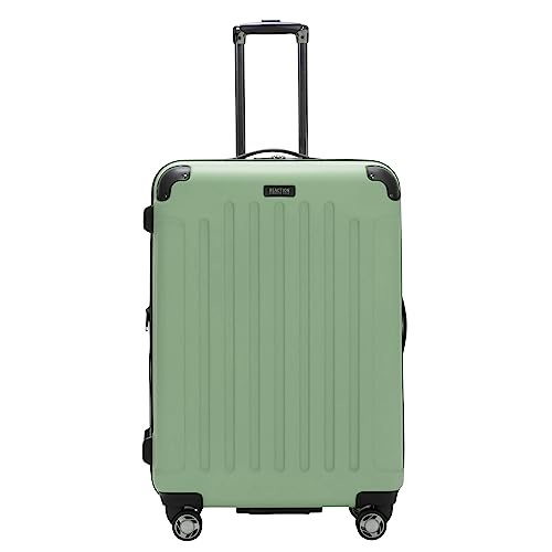 Kenneth Cole REACTION Renegade Luggage Expandable 8-Wheel Spinner Lightweight Hardside Suitcase, Navy Blue, 20-Inch Carry On