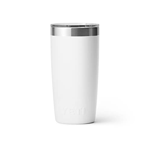 YETI Rambler 10 oz Tumbler, Stainless Steel, Vacuum Insulated with MagSlider Lid, Firefly Yellow