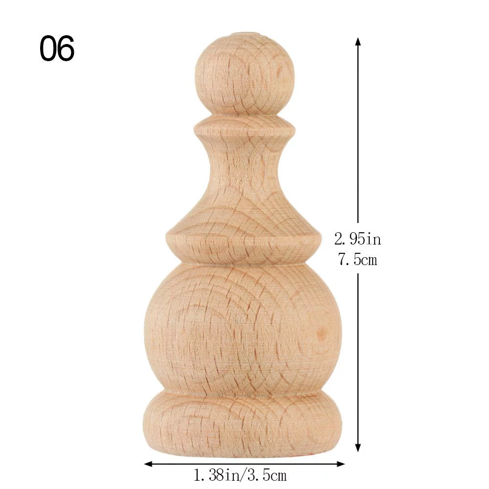 Multi Styles European Style Solid Decoration Crafts Cabinet Seat Feets Vintage Wood Carved Home Decor Furniture Foot Legs 6