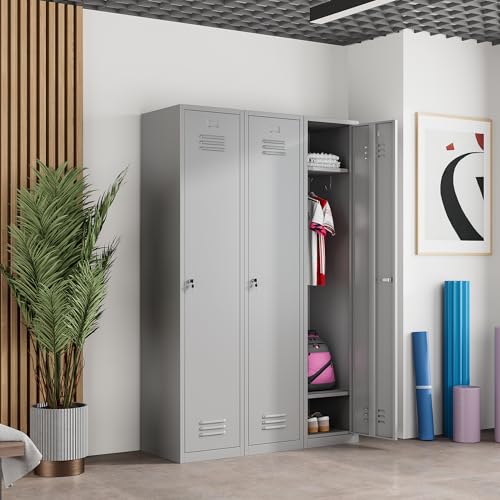 Metal Lockers for Employees with Keys, 71