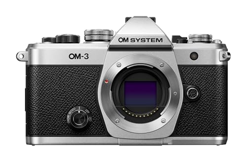 OM System Om-3 Mirrorless Micro Four Thirds Lens System Camera with Backside-Illuminated Stacked Live MOS Sensor and Built-in 5-Axis Sensor-Shift Image Stabilization