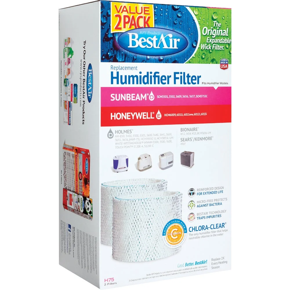 1PACK Best Air Replacement Floor Humidifier Wick Filter (2-Pack)