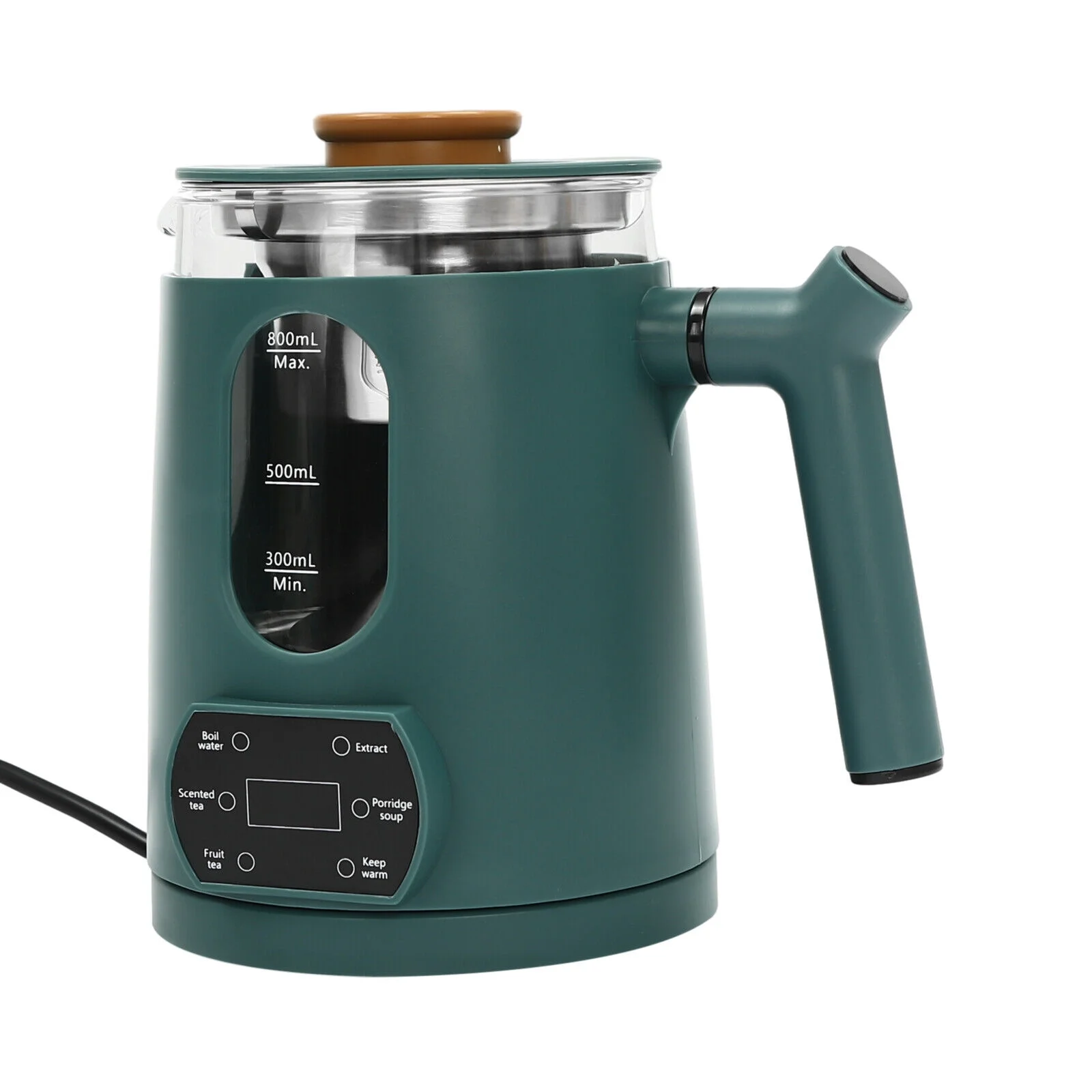 Stainless Steel Electric Water Kettles Tea Coffee Pot Water Boiler & Heater 600W Green