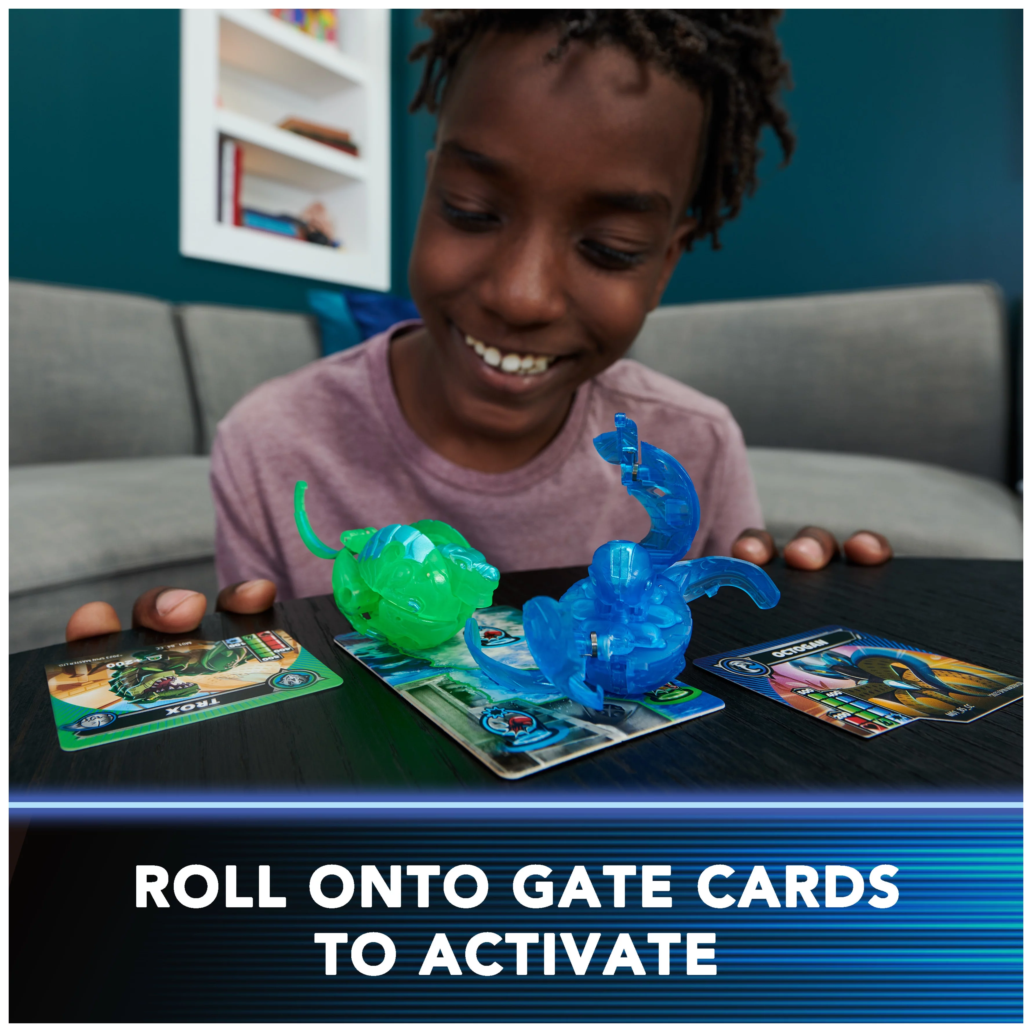 Bakugan Brawl Bros, Customizable 2-Pack Action Figures, Octogan VS Trox